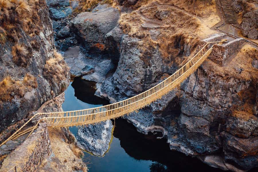 1 day excursion to Qeswachaka bridge and the 4 lagoons - Quehue and the bridge visit