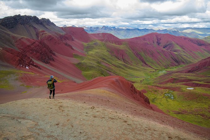 6 day Rainbow Mountain x Ausangate Trek - FlashpackerConnect - Day 5: Red Mountain Valley and the first view of Rainbow Mountain