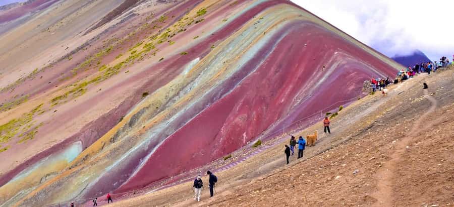 7 Colors Mountain - The return walk and lunch in Cusipata