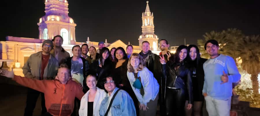 Arequipa: Pub Crawl with Skip-The-Line Access and Drinks - A 9 PM Start Beside Arequipa Cathedral