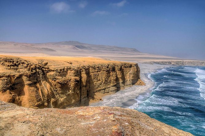 Ballestas island & Paracas reserve from PISCO CRUISESHIP TERMINAL - Entering Paracas National Reserve by bus