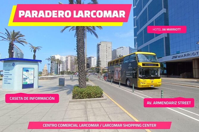 City Tour Panoramic Bus Departure from Larcomar - Plaza Mayor is the tour’s historical center