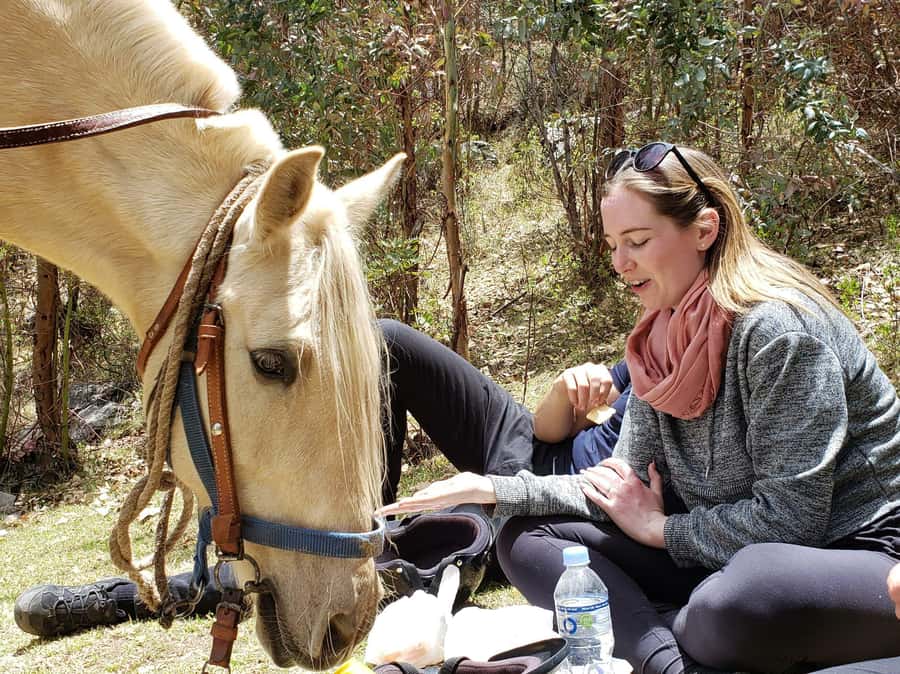 Cusco: 3-Hour Horse Riding Tour to the Temple of the Moon - Arriving at the Temple of the Moon