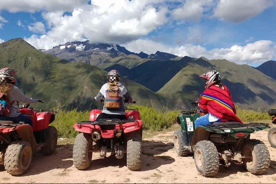 Cusco: Aventura Cuatrimoto en Moray y Salineras medio dia - Returning toward Maras and the salt mines