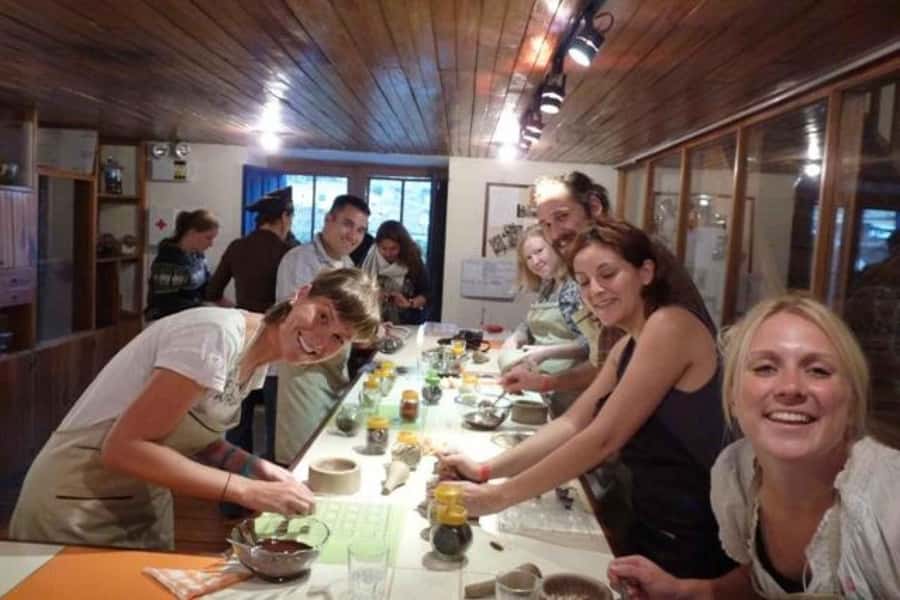 Cusco: Bean to bar chocolate workshop - Roasting the cacao beans