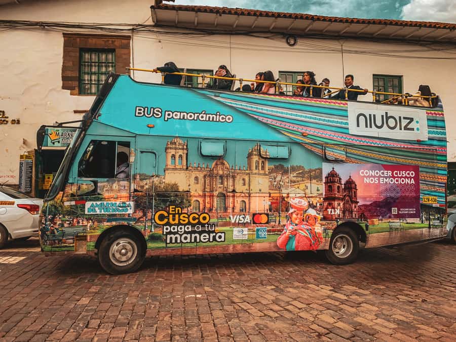 Cusco: Open Bus Tour of the City’s Wonder’s - The Plaza de Armas appears from above