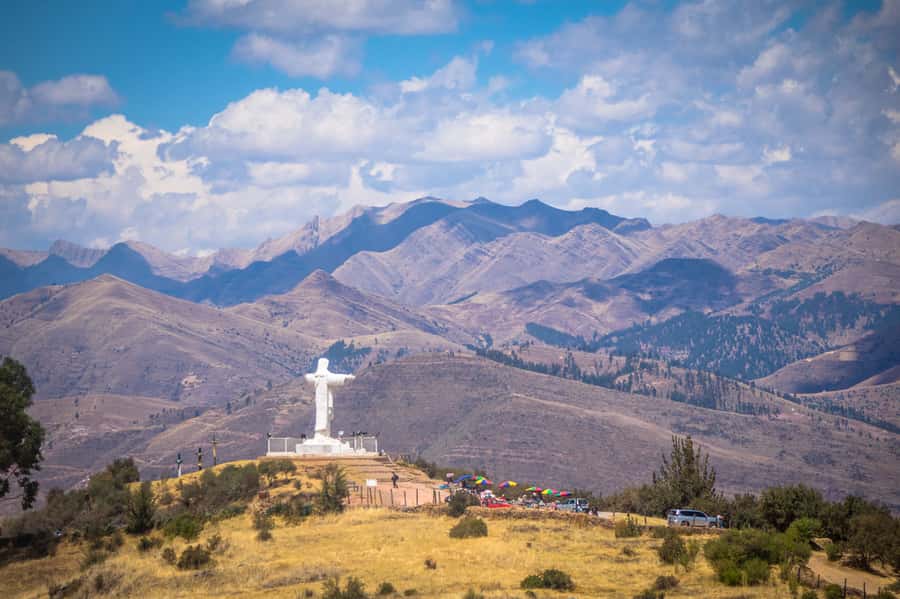 Cusco: Open-Top Bus City Tour - Sacsayhuaman, Q’enqo, and Puca Pucara from the road