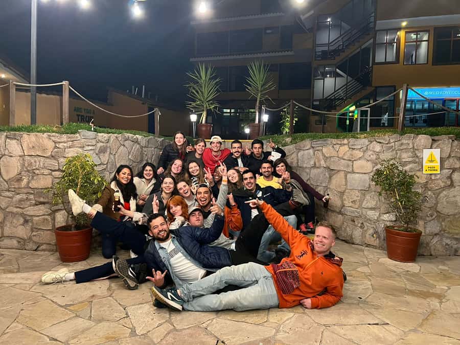 Cusco: Pub Crawl with Skip-the-Line Access and Drinks - A rooftop-style start with games and a city view