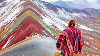 Rainbow Mountain and viewpoint red valley ( optional)