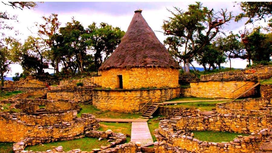 From Chachapoyas: Kuelap Fortress and Cable Car Tour - First View of the 20-Meter Fortress Wall