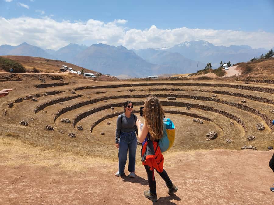From Cusco: Chinchero, Moray, Maras and Ollantaytambo - Chinchero ruins and alpaca wool