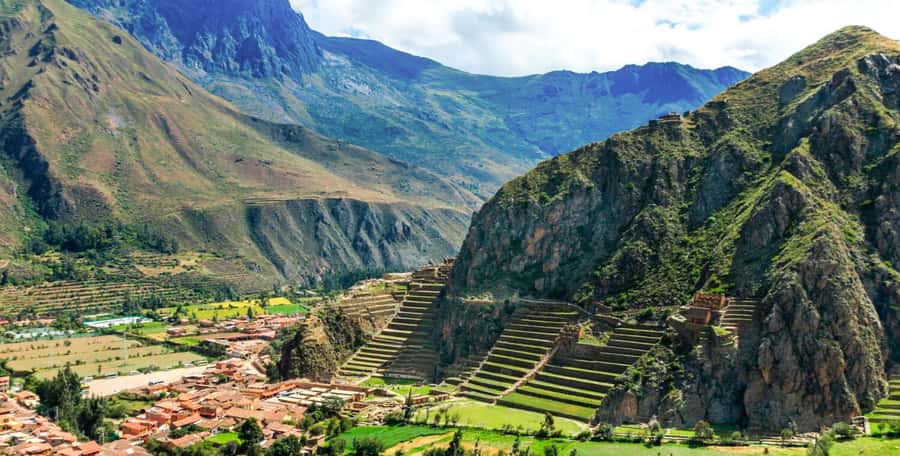 From Cusco:Chinchero, Moray, Maras, Ollantaytambo with lunch - Ollantaytambo saves the biggest stones for last