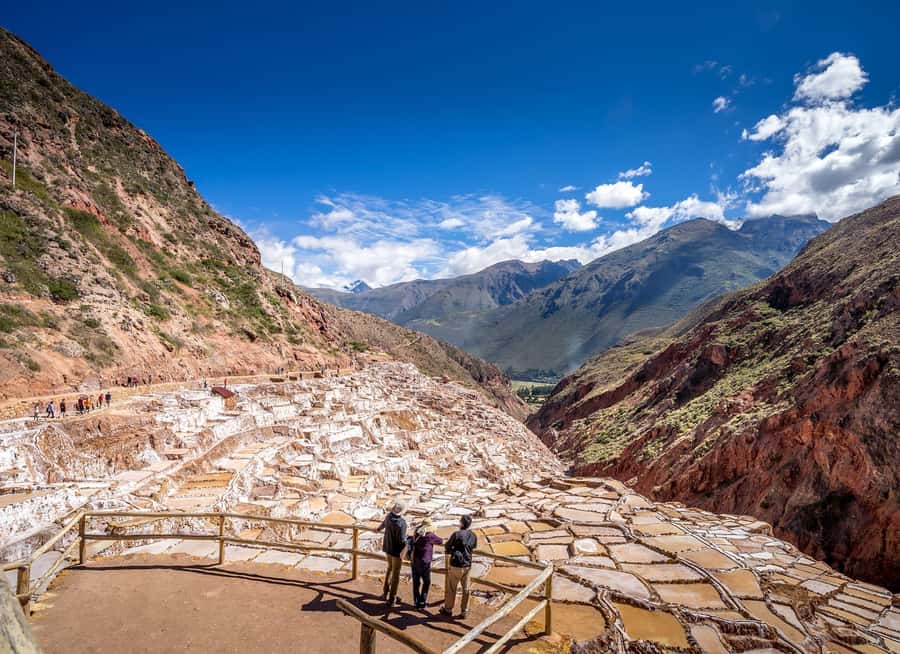 From Cusco: Chinchero Weavers, Moray, Maras Salt Mines Tour - Moray’s Inca terraces make the strongest first impression