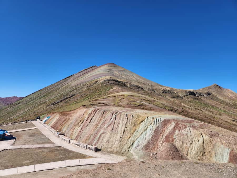 From Cusco: Palcoyo Rainbow Mountain Guided Tour - Red Valley and the View Toward Ausangate