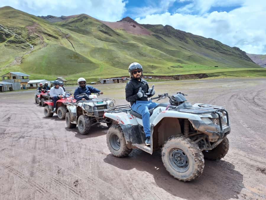 From cusco: Rainbow Mountain ATV Tour with meals - Driving toward Qosqopata