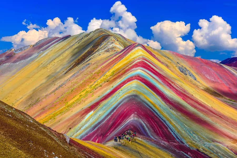 From Cusco: Rainbow Mountain Trek - The colored ridges of Rainbow Mountain at 5,020 meters