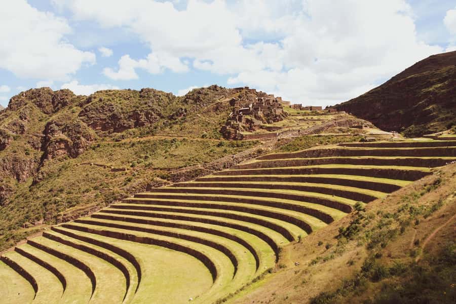 From Cusco: Sacred Valley ending in Ollantaytambo and Lunch - Pisac and its mountainside Inca remains