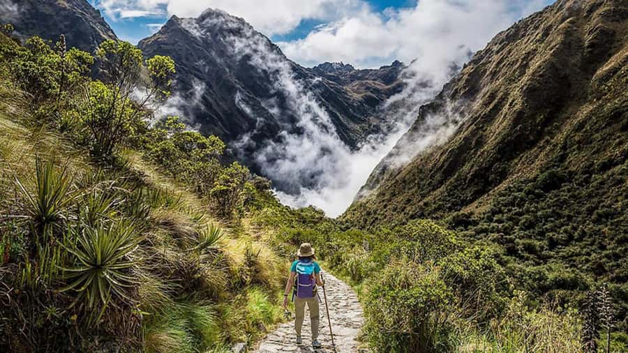 From Cusco: Salkantay trek 5 days/4 nights meals included - Day four: Llactapata and the walk beside the railway