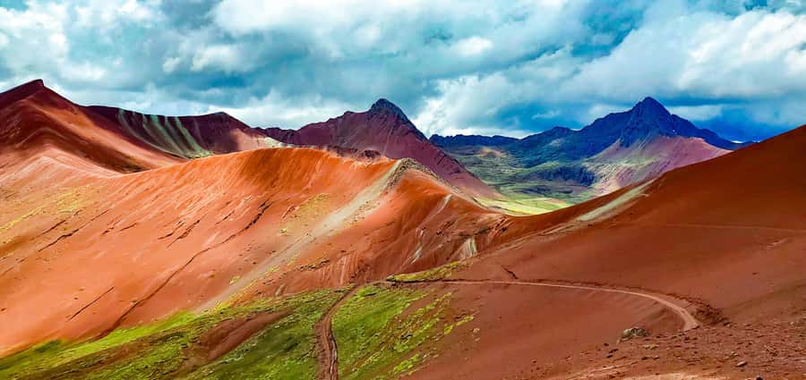 From Cusco: Vinicunca Mountain of Colors Excursion + Ticket - The Llaqto checkpoint and the uphill trail