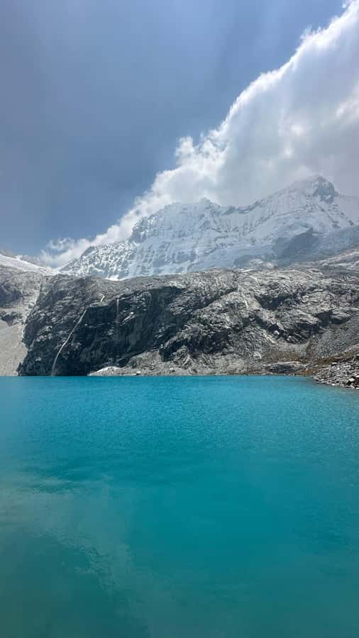 From Huaraz: Hike to the Lagoon 69 - The final approach to the blue water