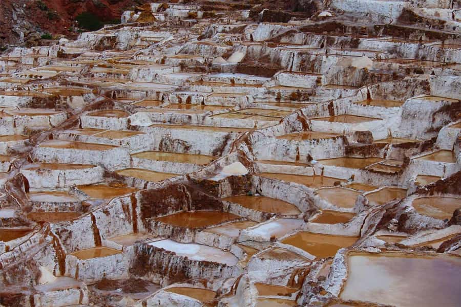 From Ollantaytambo:Private tour to Maras and Moray half day - Maras turns a mountain spring into working salt pans