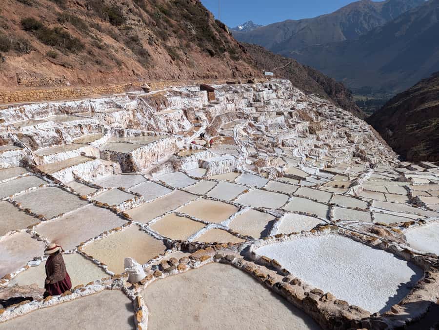 from Urubamba & Ollantaytambo:Sacred Valley Full-Day Private - Maras salt pools, a living working site