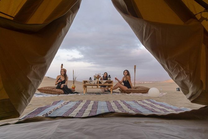 Glamping in Huacachina Desert - Sunset over the dunes