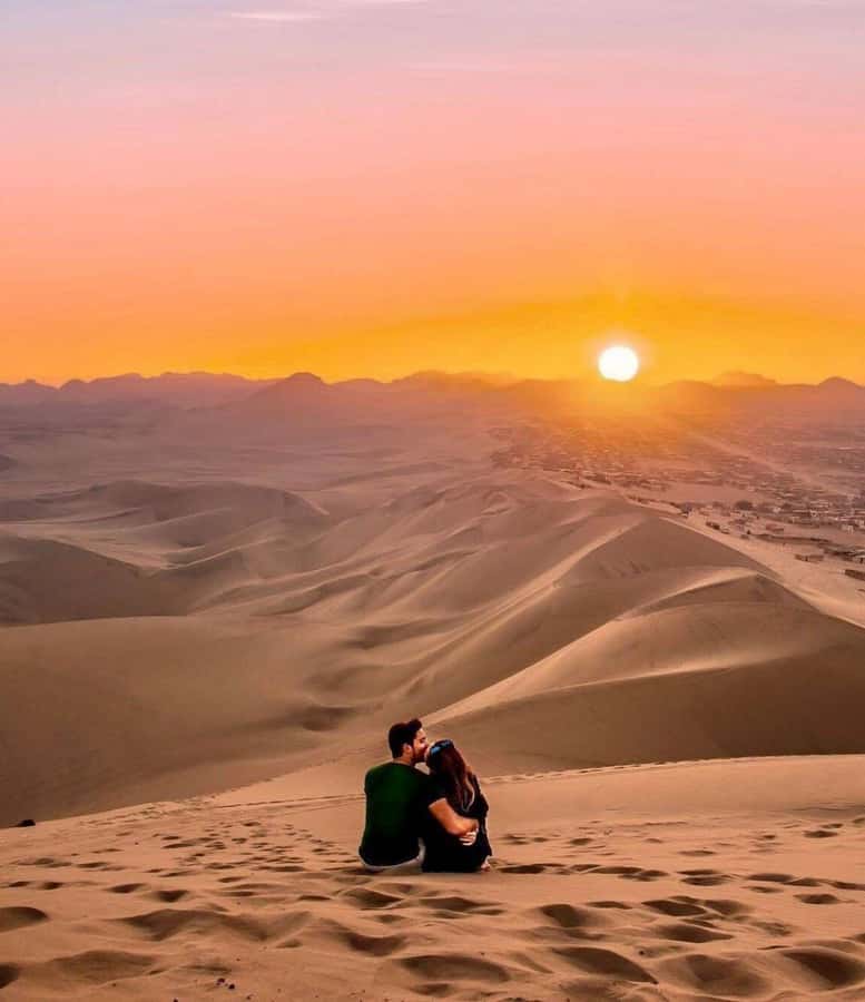 Huacachina: Dune Buggy & Sandboard | Huacachina Oasis | Ica - The sunset stop above the oasis