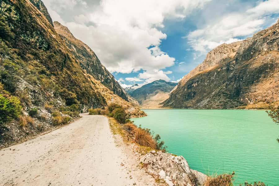 Huaraz: 3-hour Trek to Laguna 69 with Optional Lunch - Reaching the intense blue water of Laguna 69