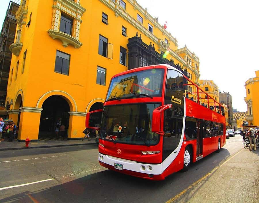 Lima : City Tour by Panoramic Bus - Walking & Catacombs - Huaca Pucllana and Miraflores from above