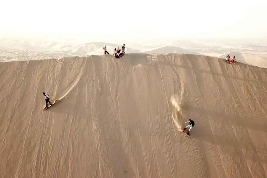 Nasca: Ocongalla Aqueduct Sandboarding in the Usaka desert - Ocongalla Aqueduct: ancient water that still works