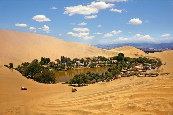 Nazca Lines and Dune Buggy (Huacachina) from Ica - Huacachina’s lagoon and the road into the dunes