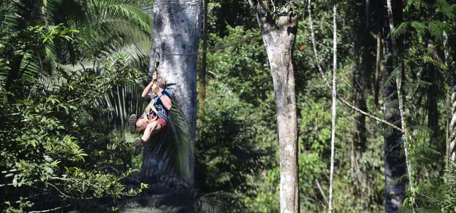 Puerto Maldonado: Jungle Adventure |Zipline + Canopy + Kayak - Two short zip lines above the trees