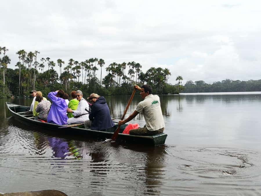 Puerto Maldonado: Lago Sandoval Day Trip with Lunch - Reaching the small dock at Lago Sandoval