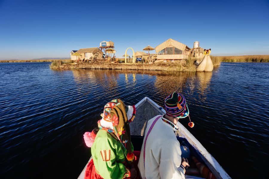 Puno: Full-Day Tour of Lake Titicaca and Uros & Taquile - The first stop: Uros and its reed-built islands