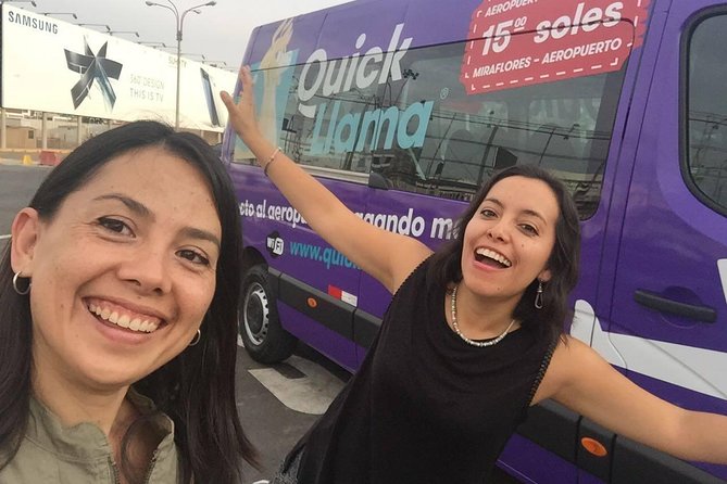 QuickLlama: Door-to-door transfer from Lima Airport to Miraflores - Door-to-door service, with an important boundary
