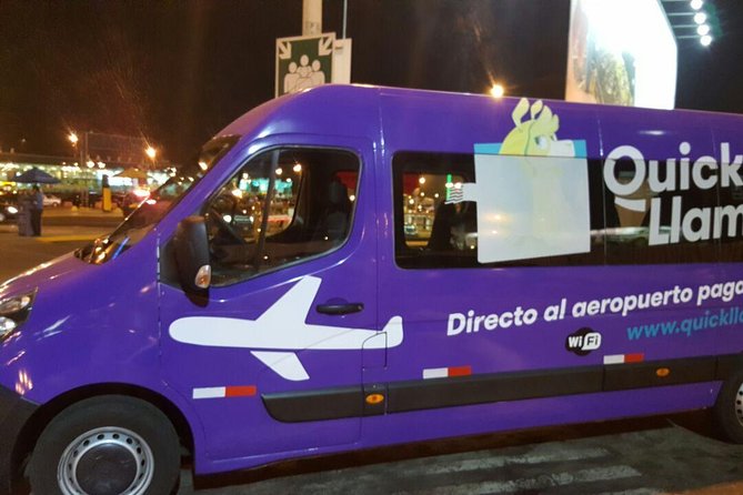 QuickLlama: Door-to-door transfer from Lima Airport to Miraflores - Drivers and communication
