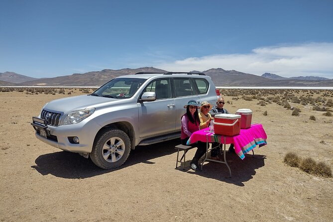 Salinas National Reserve PRIVATE TOUR - A picnic with salt flats for a dining room