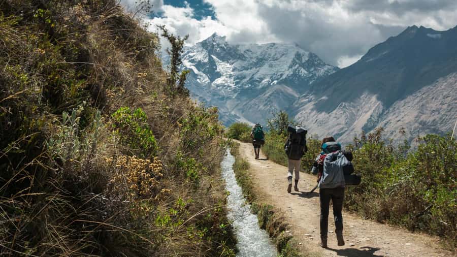 Salkantay Trek to Machu Picchu 5 Days with Sky Lodge Domes - Day four: Llactapata and the approach to Aguas Calientes