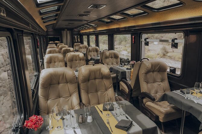The First Class Machu Picchu Train by Inca Rail - Meals, music, and the First Class atmosphere