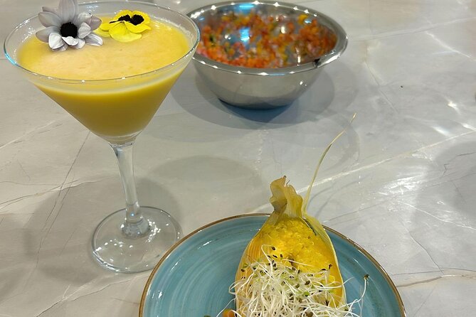 Vegan Peruvian Cooking Class Cocktails and Local Market in Cusco - Two cocktails, including pisco and fruit